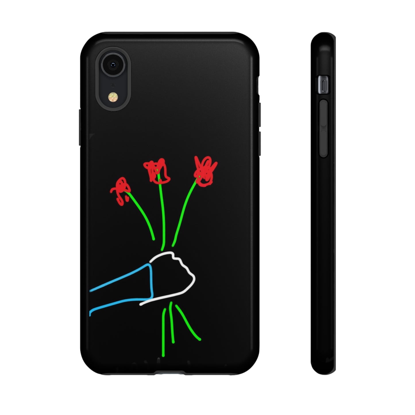 3 Red Flowers- Tough Cases- 46 Phone Styles
