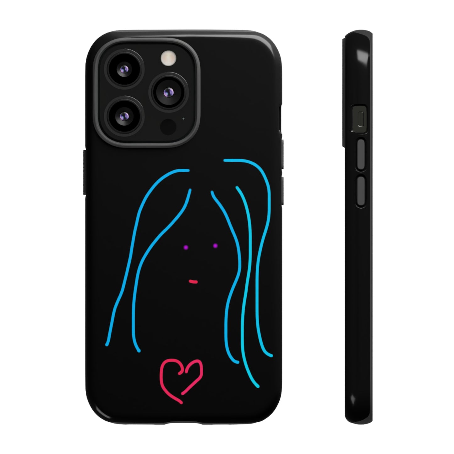 Heart Girl- Tough Cases- 46 Phone Styles