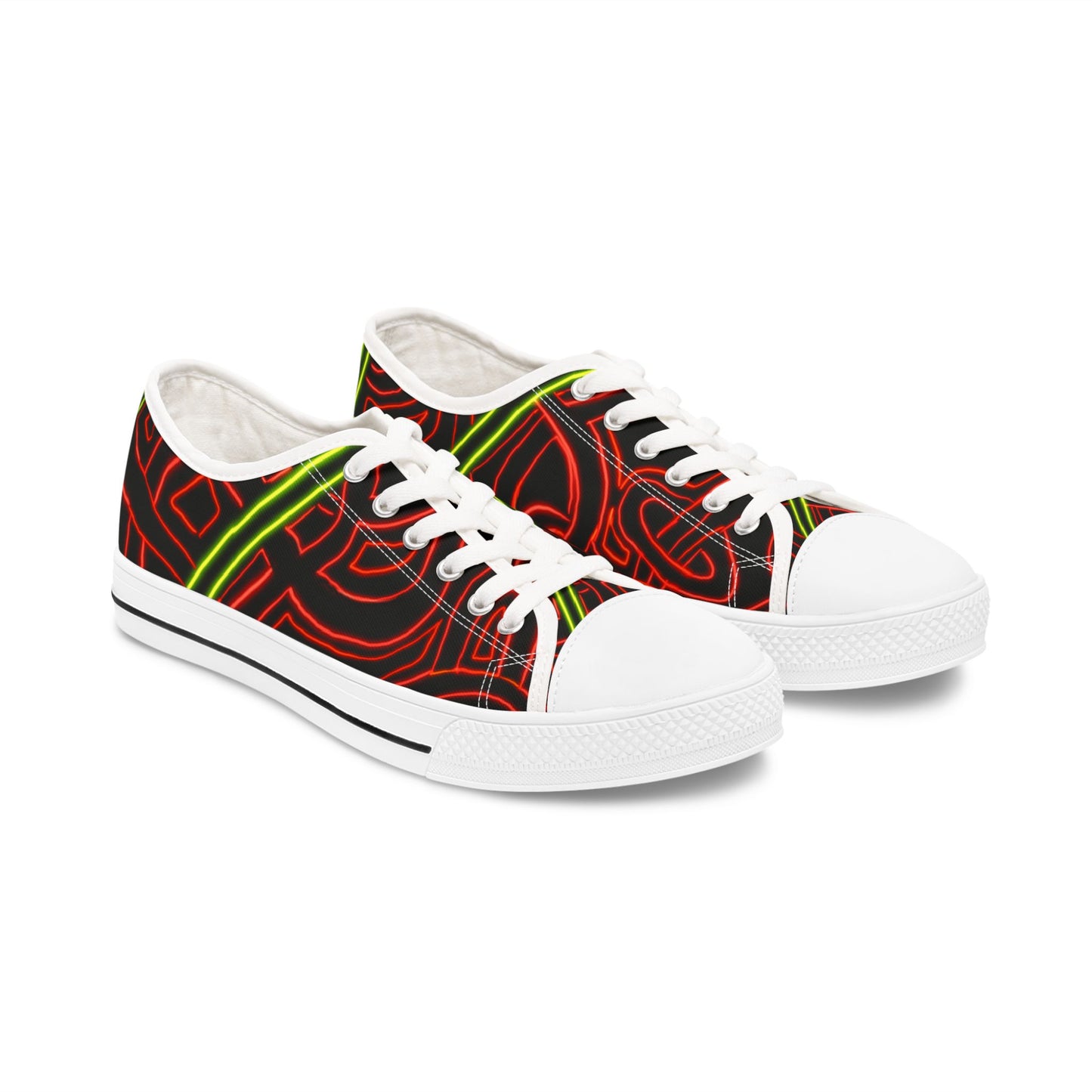 Abstract 03- Women's Low Top Sneakers