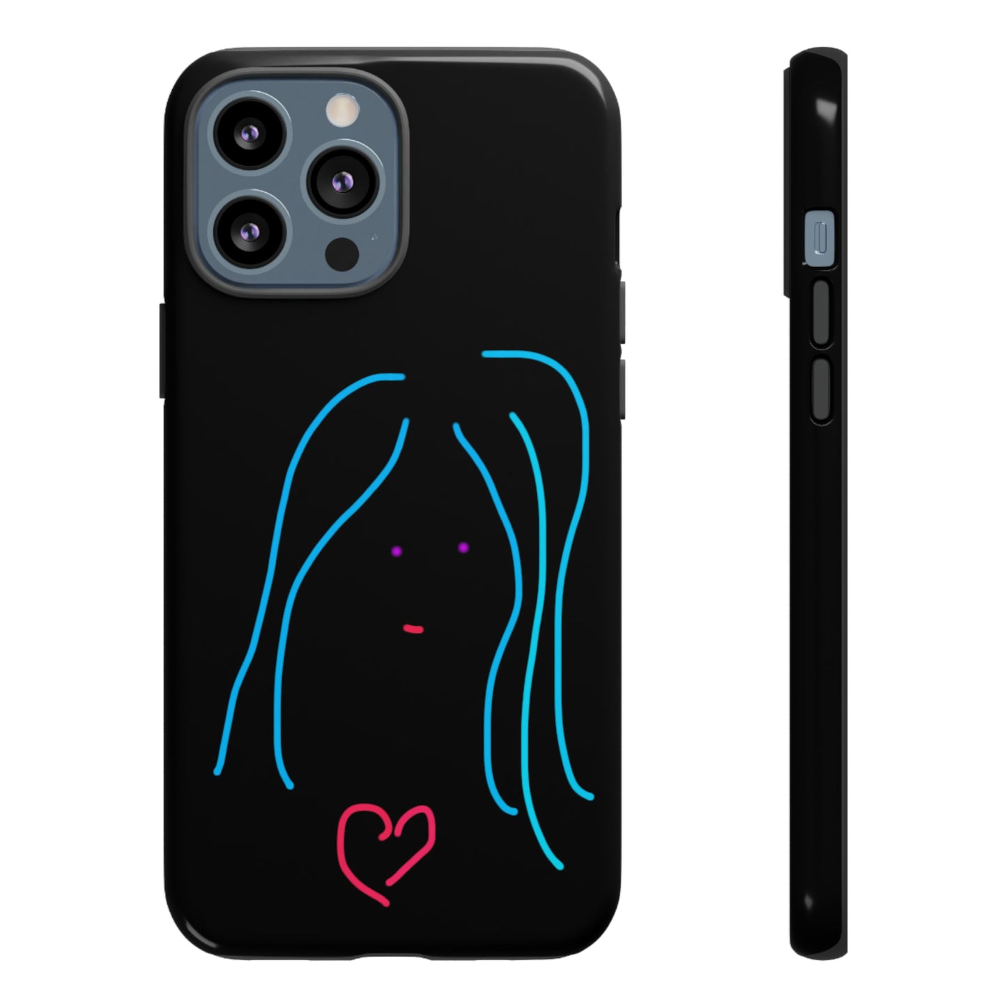 Heart Girl- Tough Cases- 46 Phone Styles