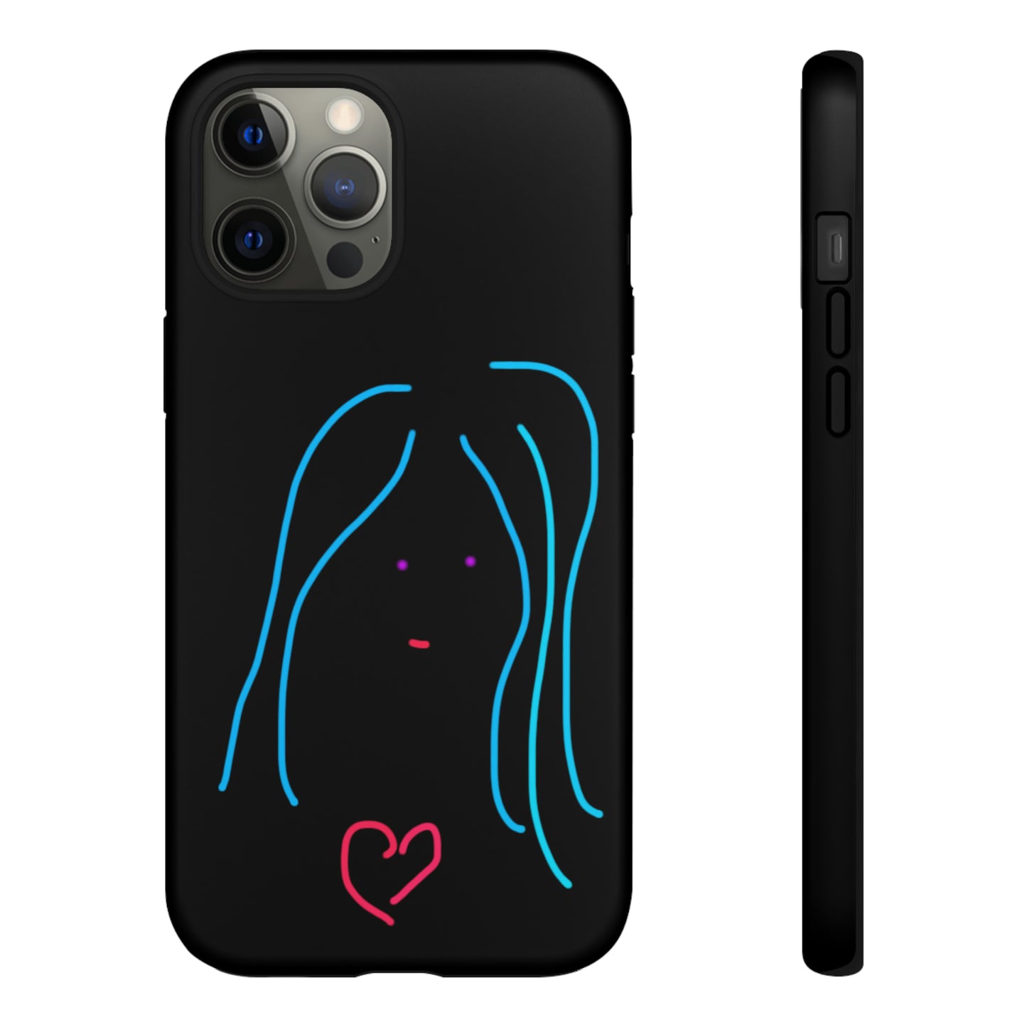 Heart Girl- Tough Cases- 46 Phone Styles