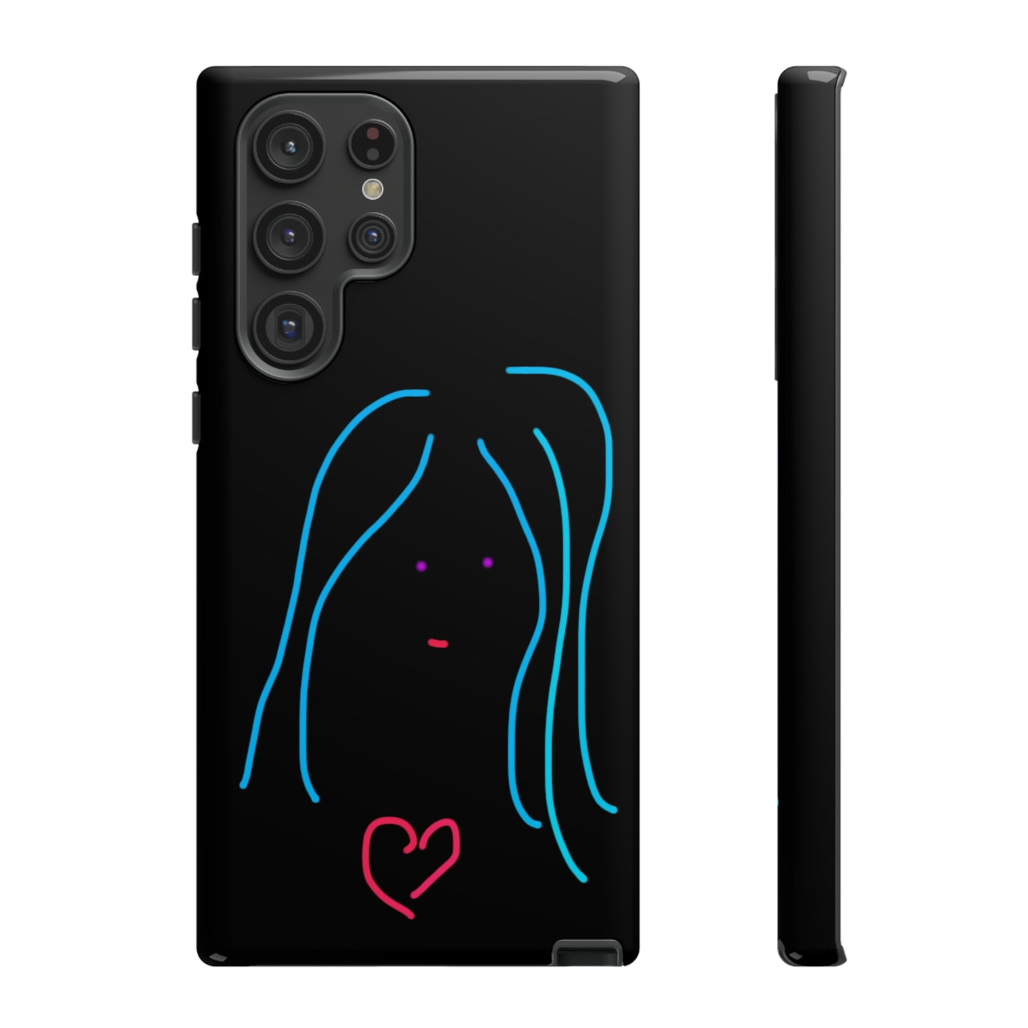 Heart Girl- Tough Cases- 46 Phone Styles
