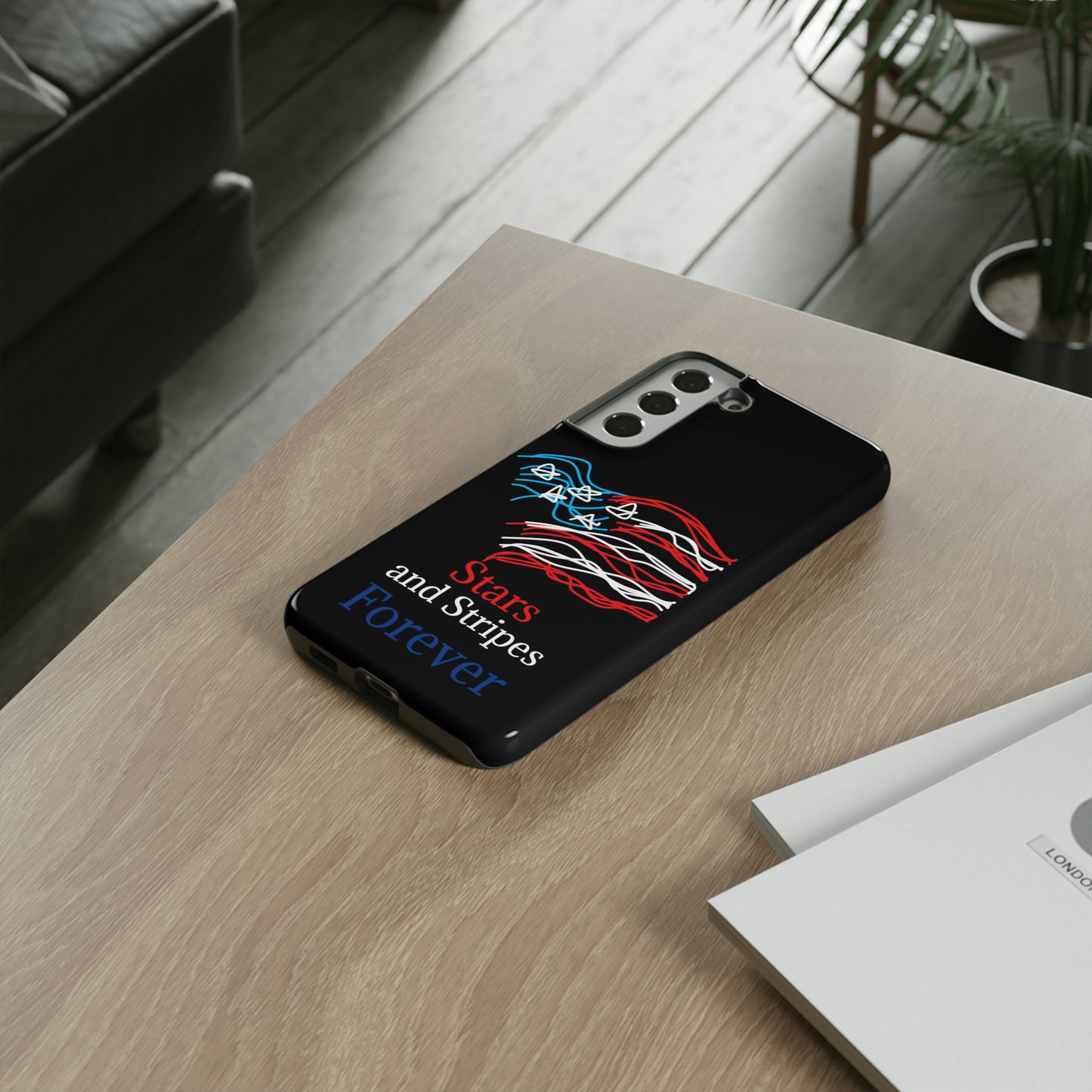 July 4th- Old Glory- Tough Cases- fits 46 styles of phones