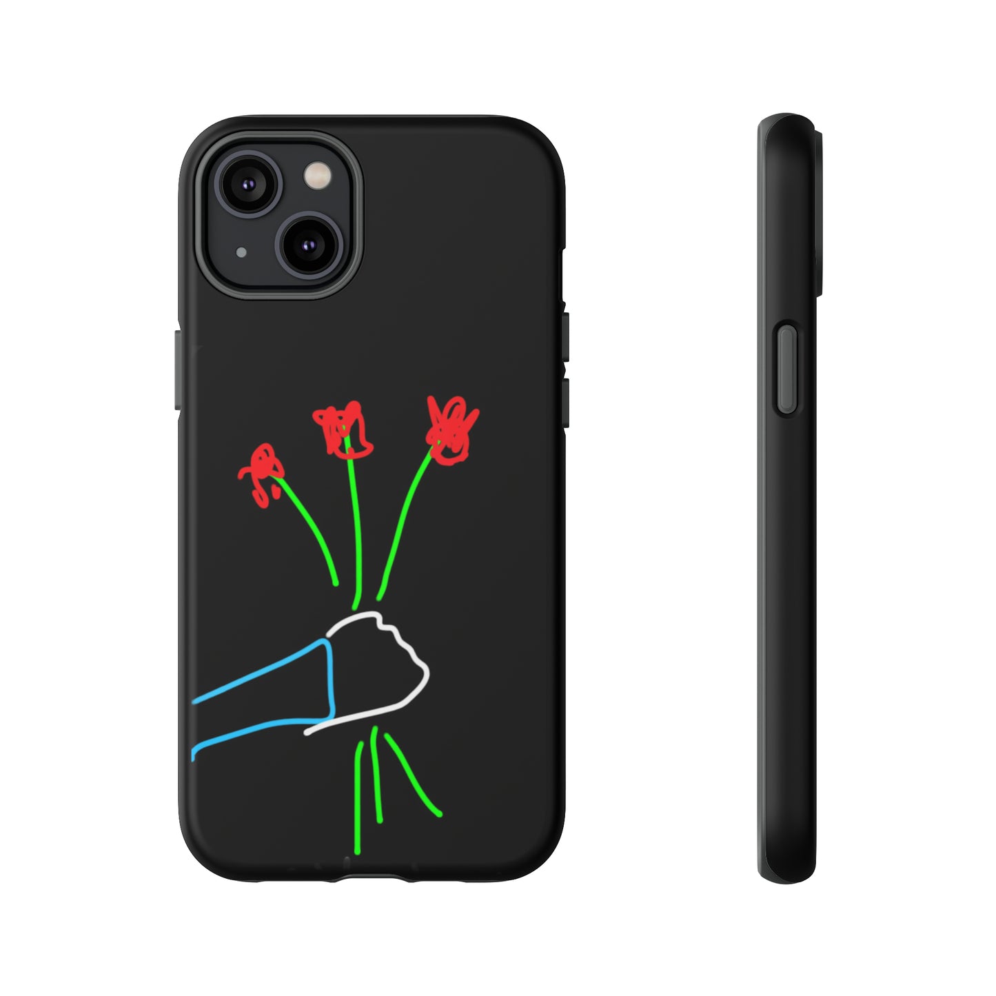 3 Red Flowers- Tough Cases- 46 Phone Styles