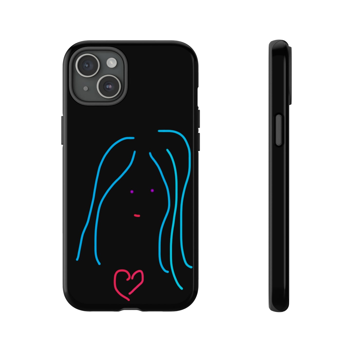 Heart Girl- Tough Cases- 46 Phone Styles