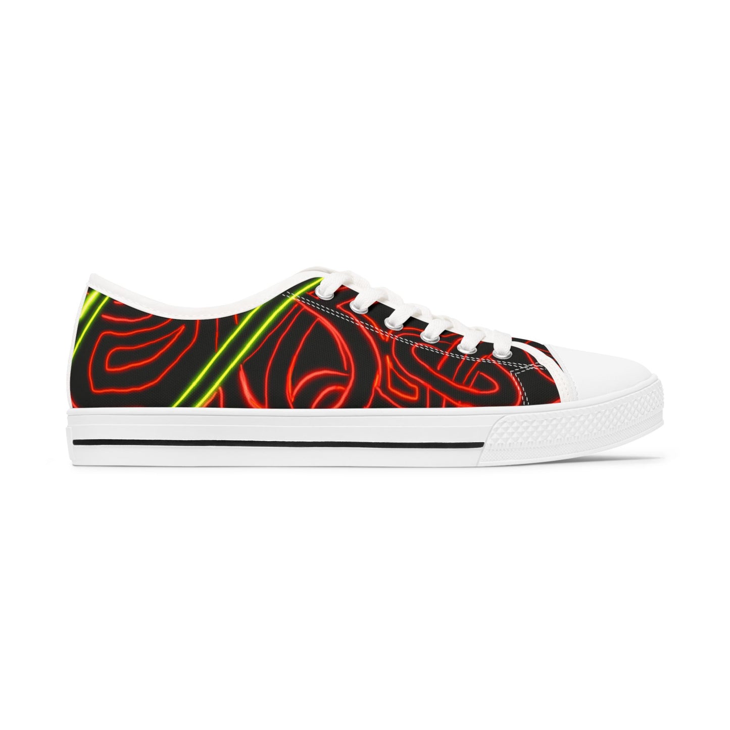 Abstract 03- Women's Low Top Sneakers