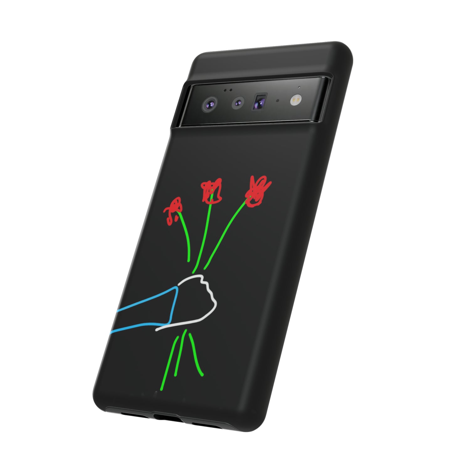 3 Red Flowers- Tough Cases- 46 Phone Styles