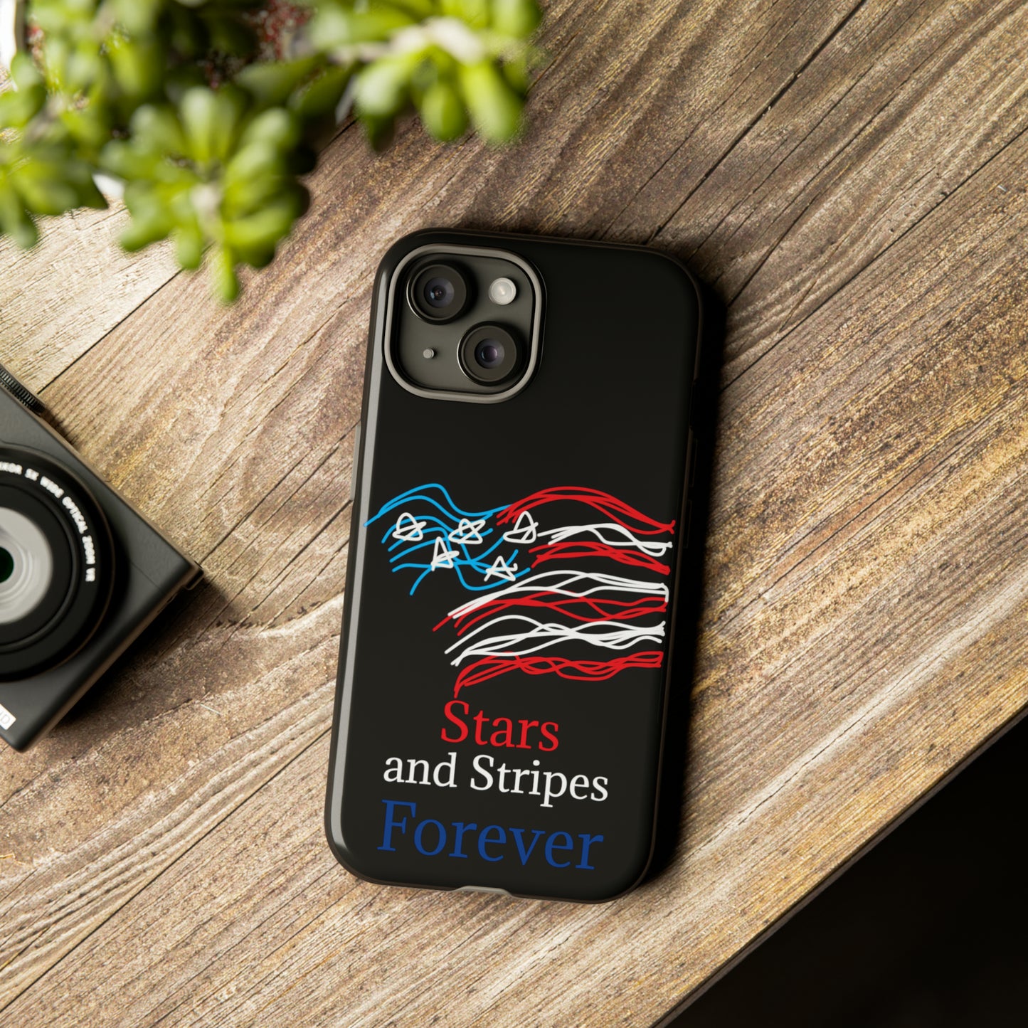 July 4th- Old Glory- Tough Cases- fits 46 styles of phones