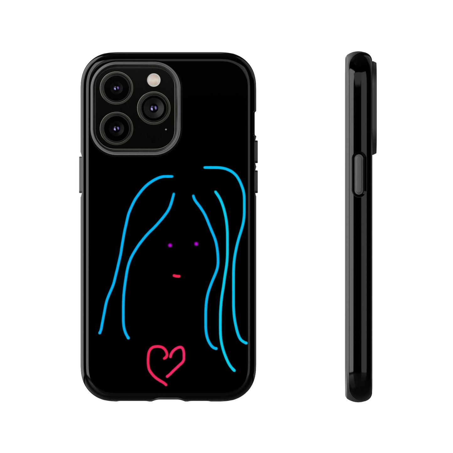 Heart Girl- Tough Cases- 46 Phone Styles