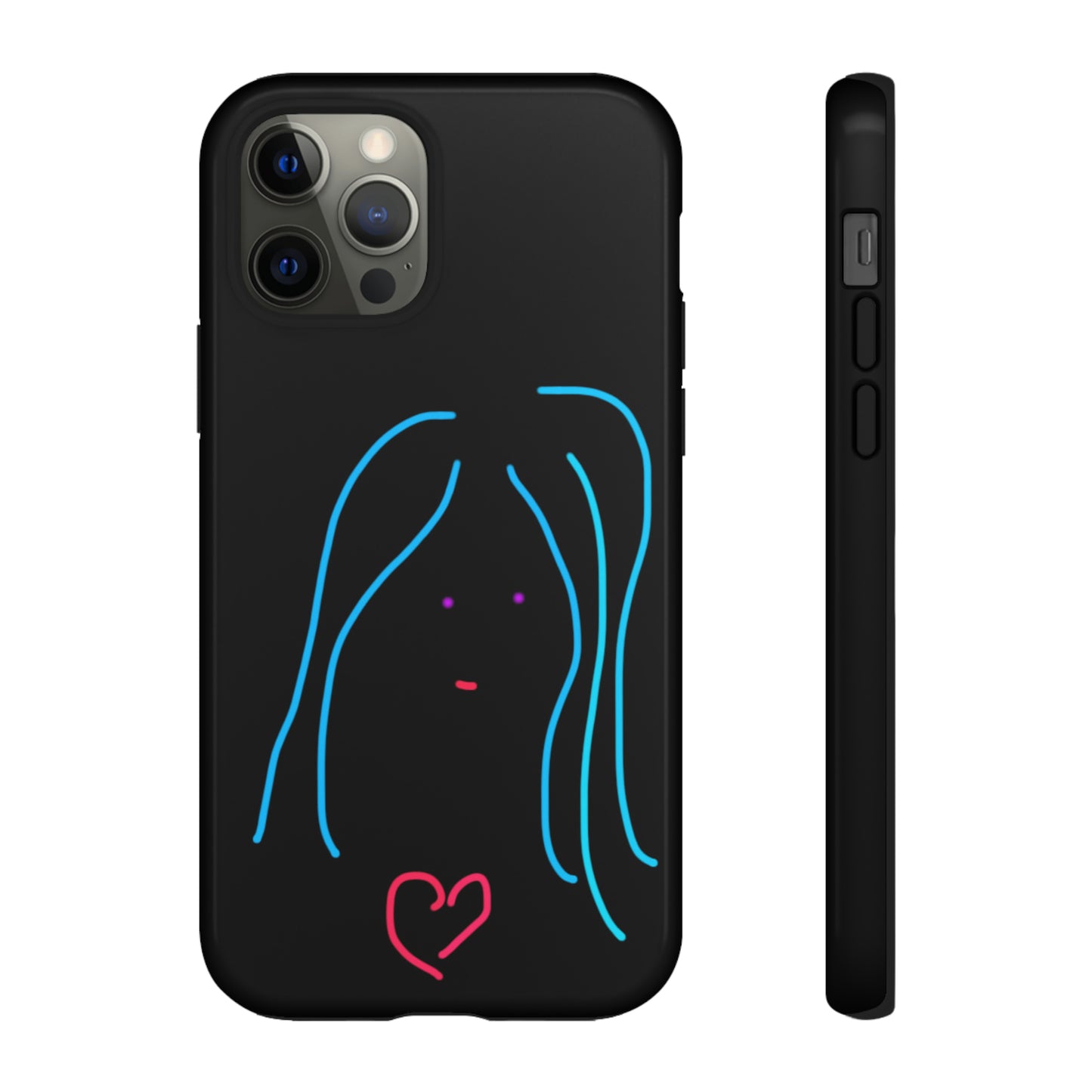 Heart Girl- Tough Cases- 46 Phone Styles