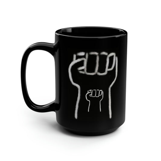 Tattoo- Black Mug, 15oz- Double Fisted