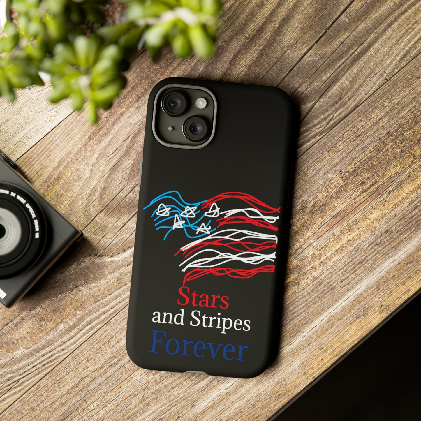 July 4th- Old Glory- Tough Cases- fits 46 styles of phones