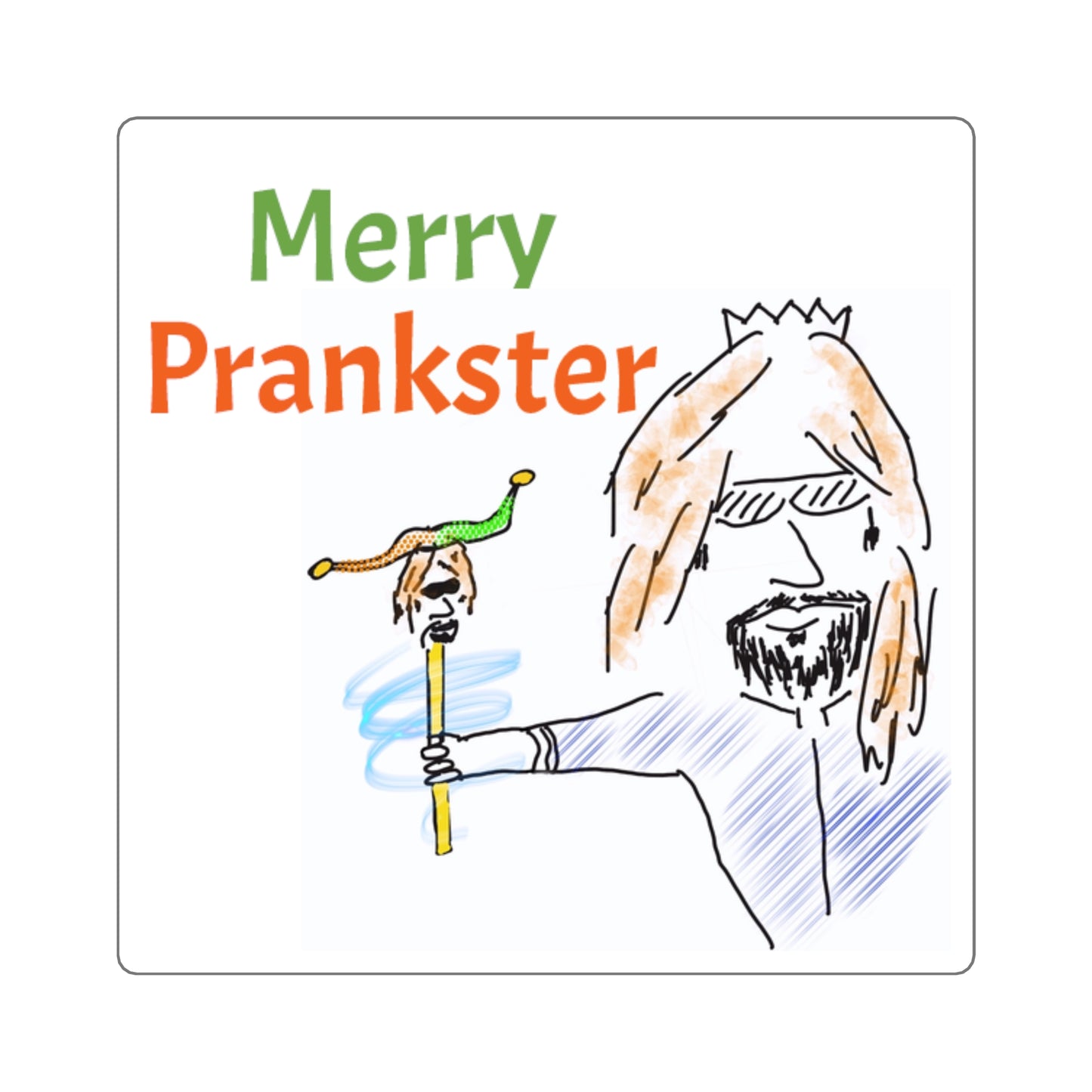 Prankster/Merry Prankster- Stickers, 2 sizes