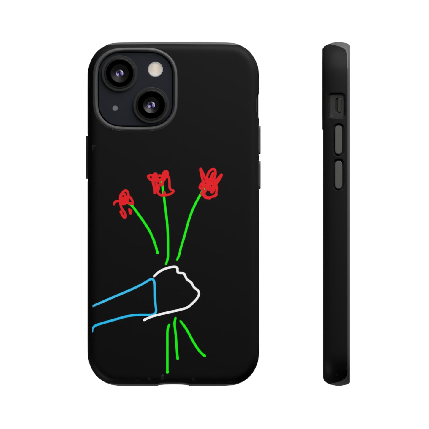 3 Red Flowers- Tough Cases- 46 Phone Styles