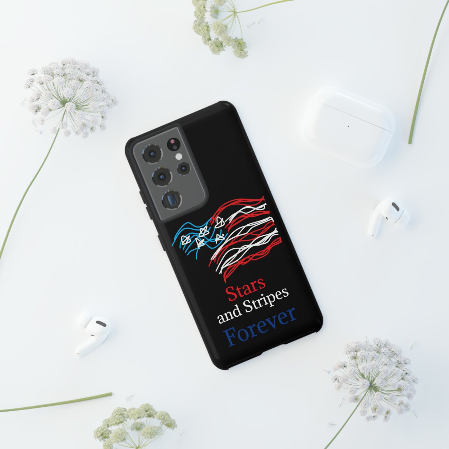 July 4th- Old Glory- Tough Cases- fits 46 styles of phones