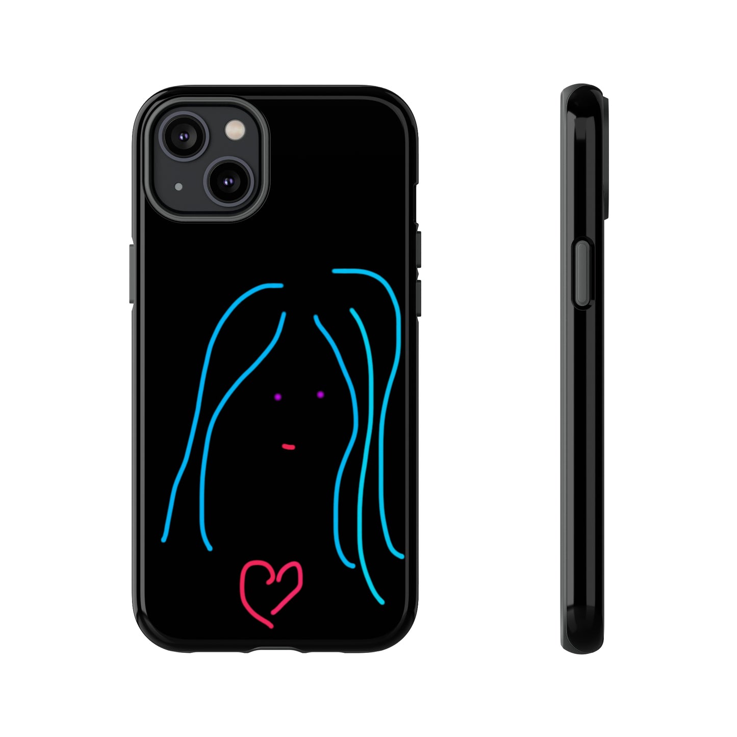 Heart Girl- Tough Cases- 46 Phone Styles