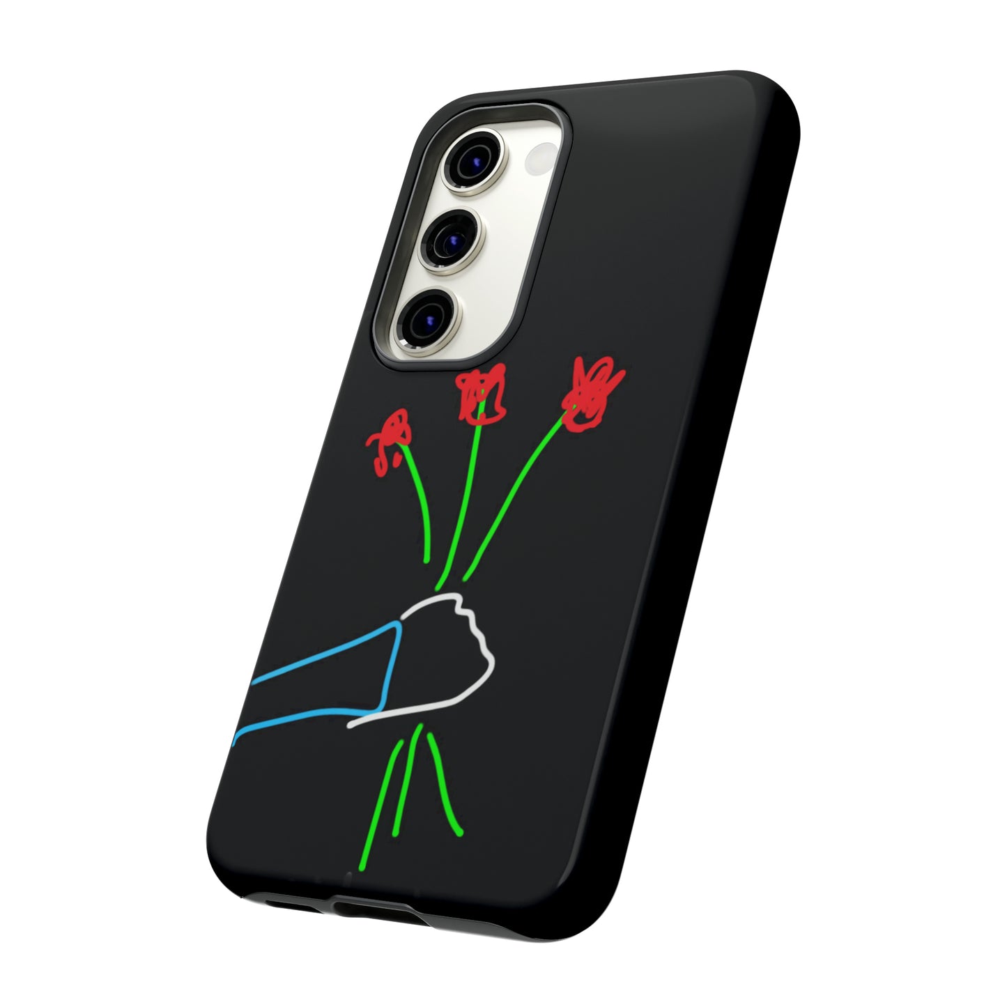 3 Red Flowers- Tough Cases- 46 Phone Styles