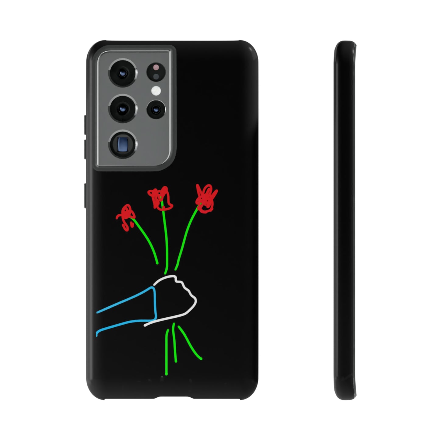 3 Red Flowers- Tough Cases- 46 Phone Styles