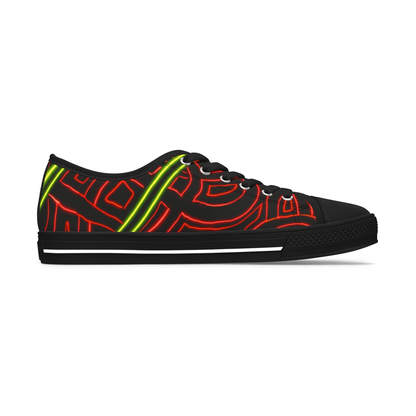 Abstract 03- Women's Low Top Sneakers