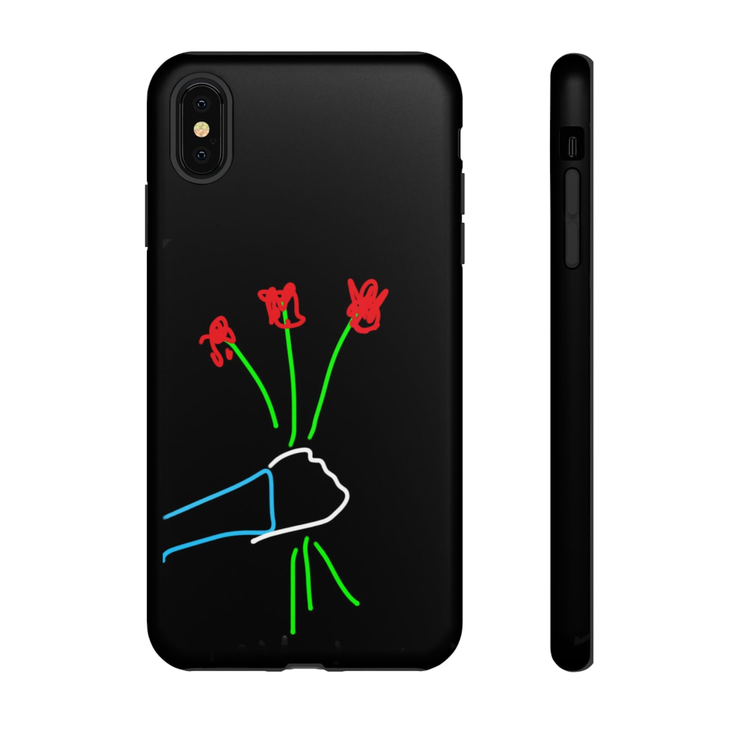 3 Red Flowers- Tough Cases- 46 Phone Styles