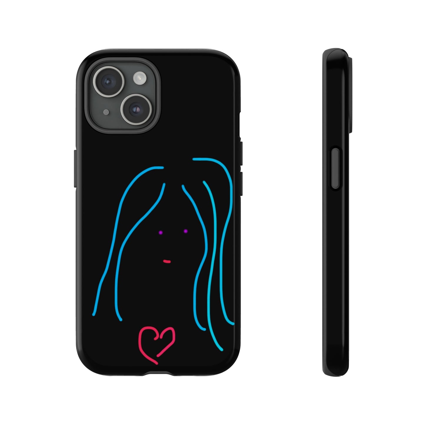 Heart Girl- Tough Cases- 46 Phone Styles