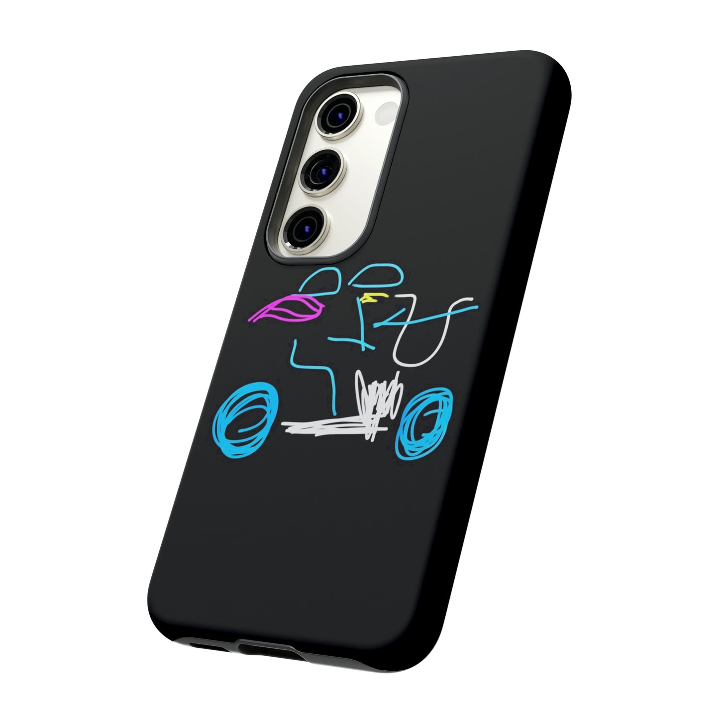 Brunette Biker Babe- Tough Cases- 46 Phone Styles