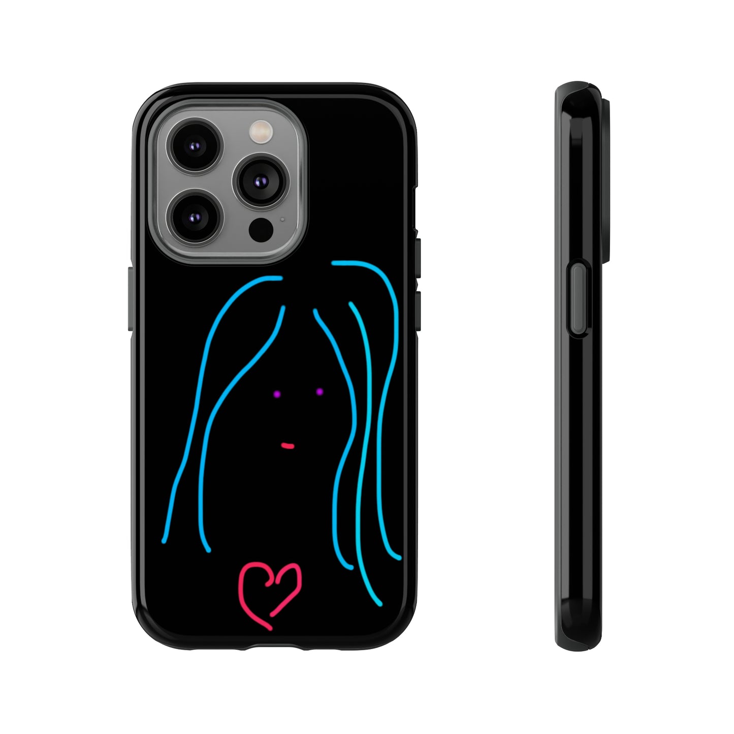 Heart Girl- Tough Cases- 46 Phone Styles