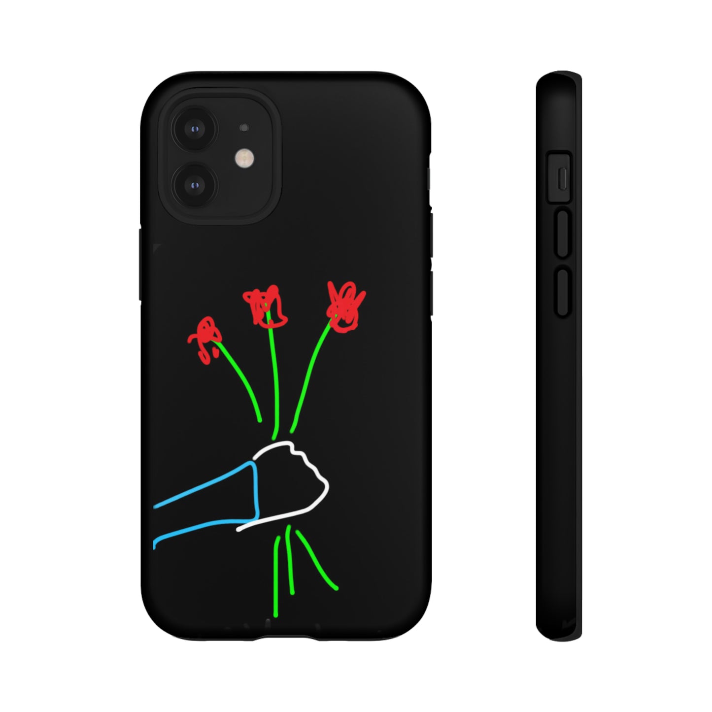 3 Red Flowers- Tough Cases- 46 Phone Styles