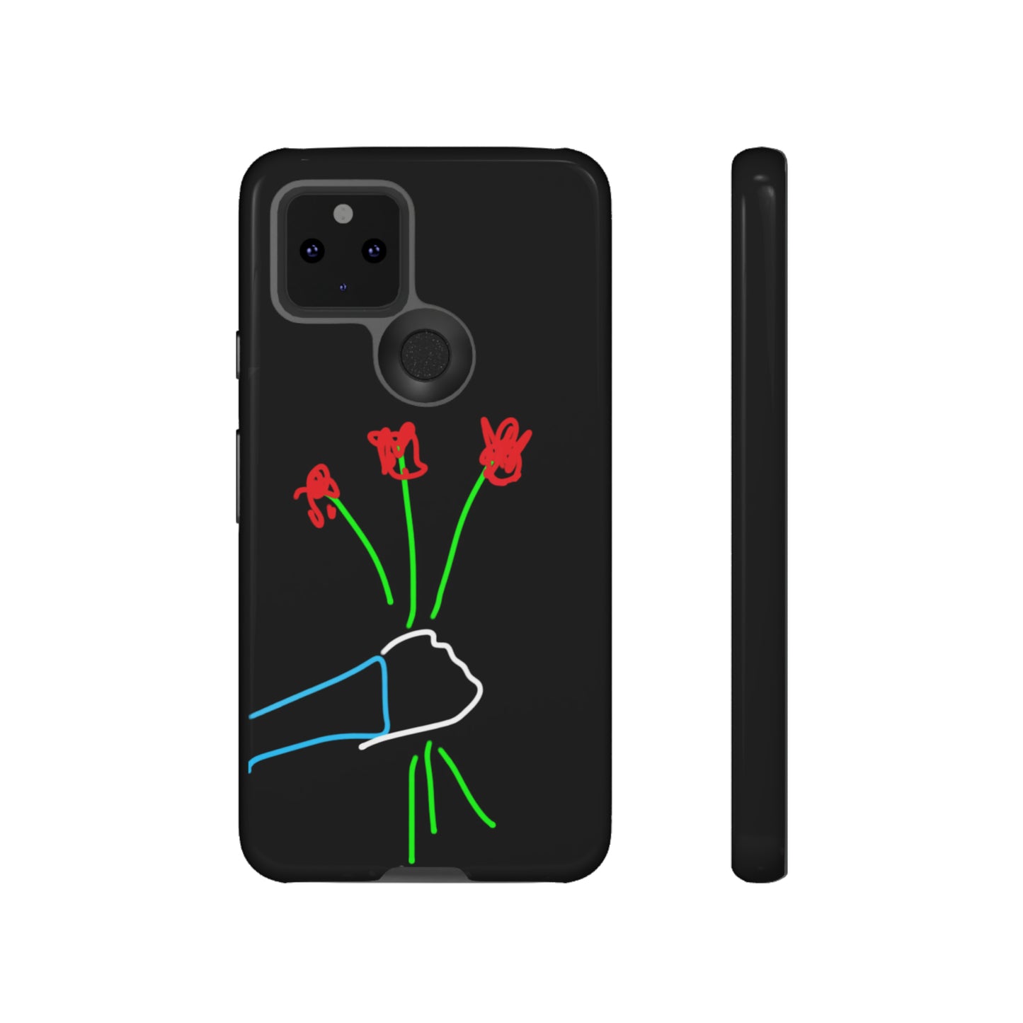 3 Red Flowers- Tough Cases- 46 Phone Styles
