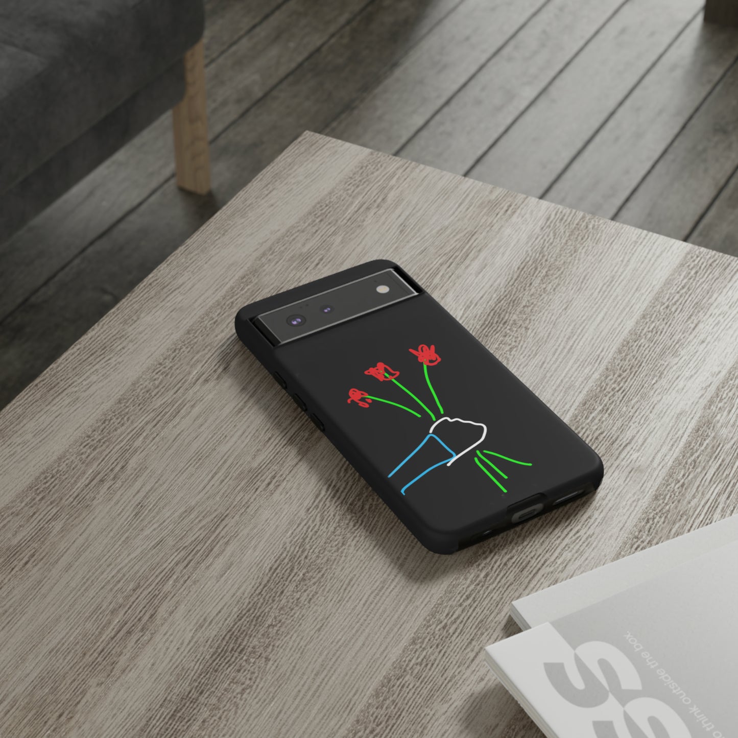 3 Red Flowers- Tough Cases- 46 Phone Styles