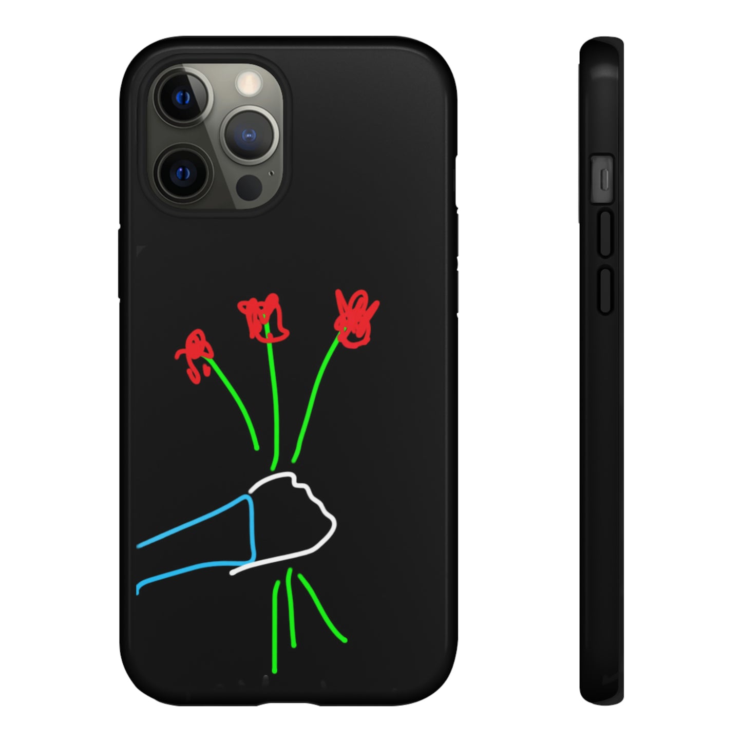 3 Red Flowers- Tough Cases- 46 Phone Styles
