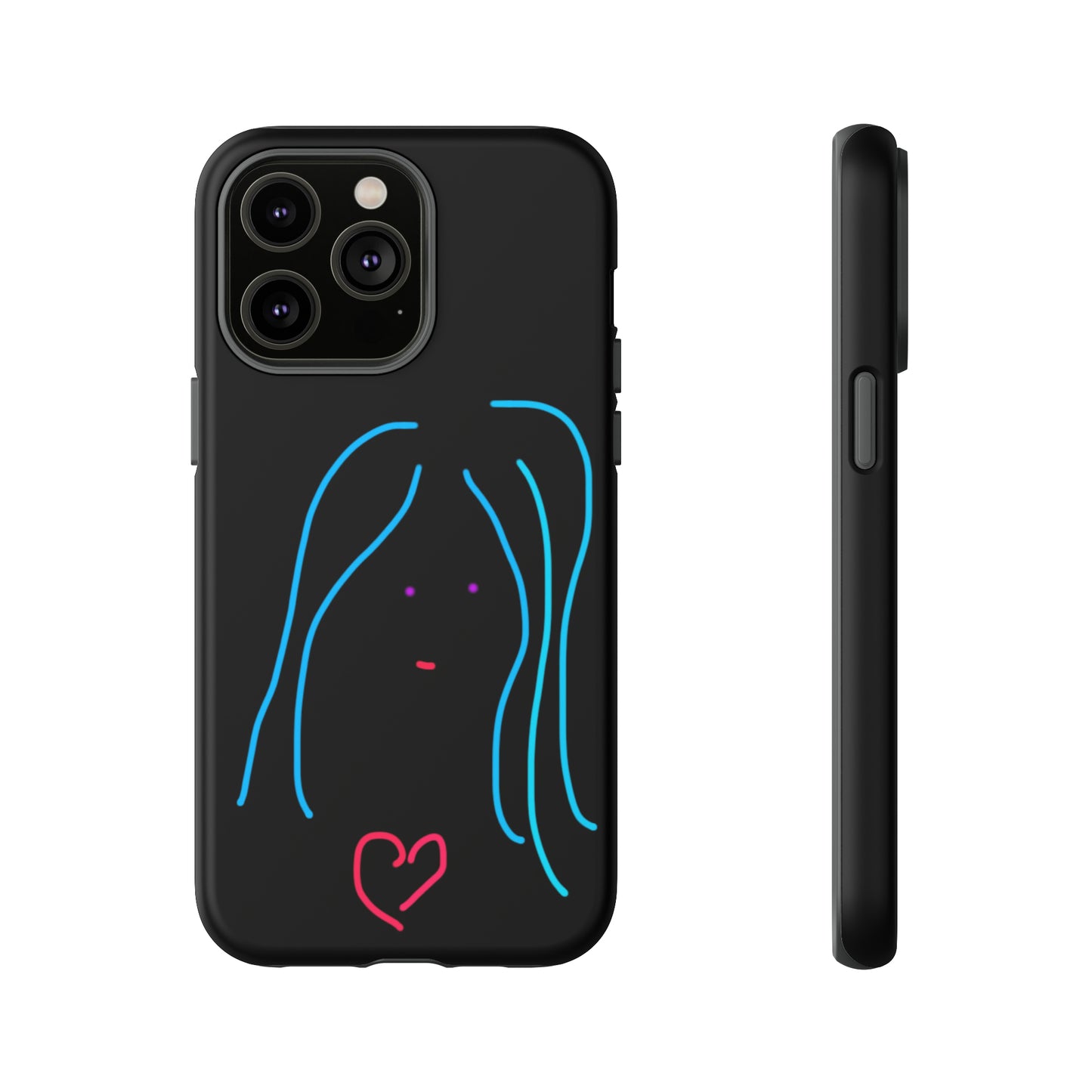 Heart Girl- Tough Cases- 46 Phone Styles