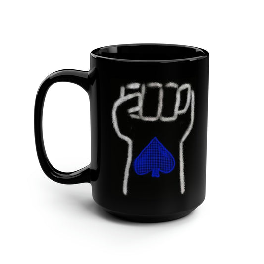 Tattoo- Black Mug, 15oz- Ace of Spades