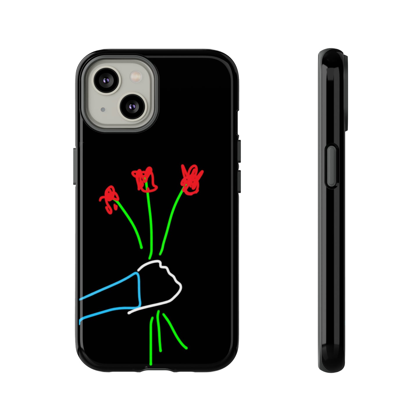 3 Red Flowers- Tough Cases- 46 Phone Styles