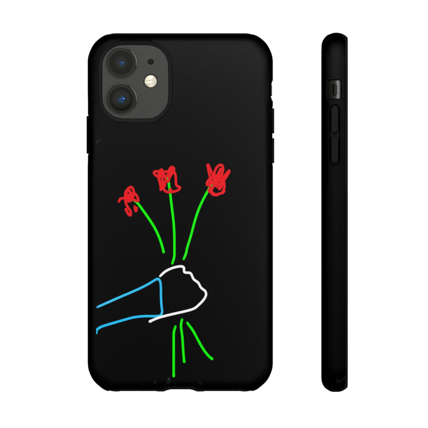 3 Red Flowers- Tough Cases- 46 Phone Styles