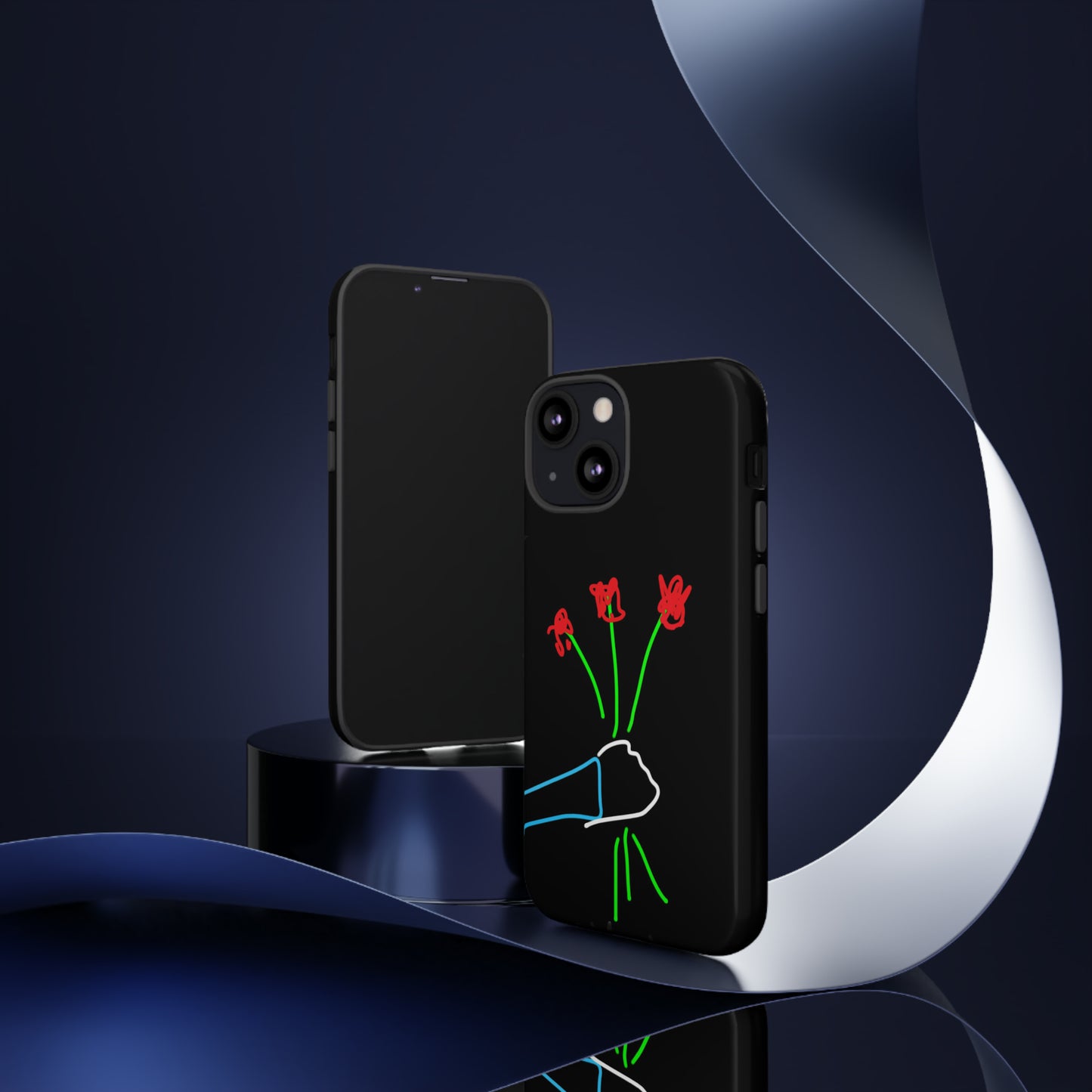 3 Red Flowers- Tough Cases- 46 Phone Styles