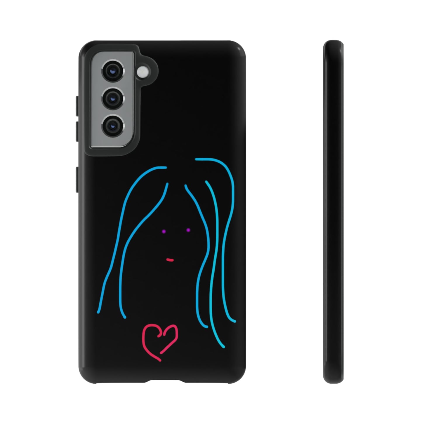 Heart Girl- Tough Cases- 46 Phone Styles