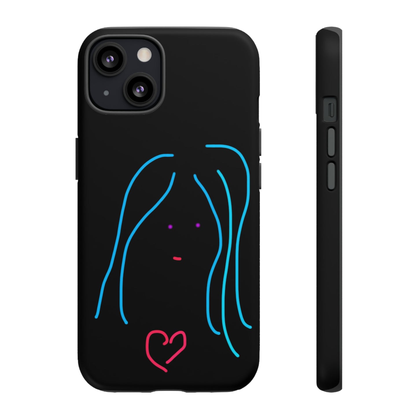 Heart Girl- Tough Cases- 46 Phone Styles