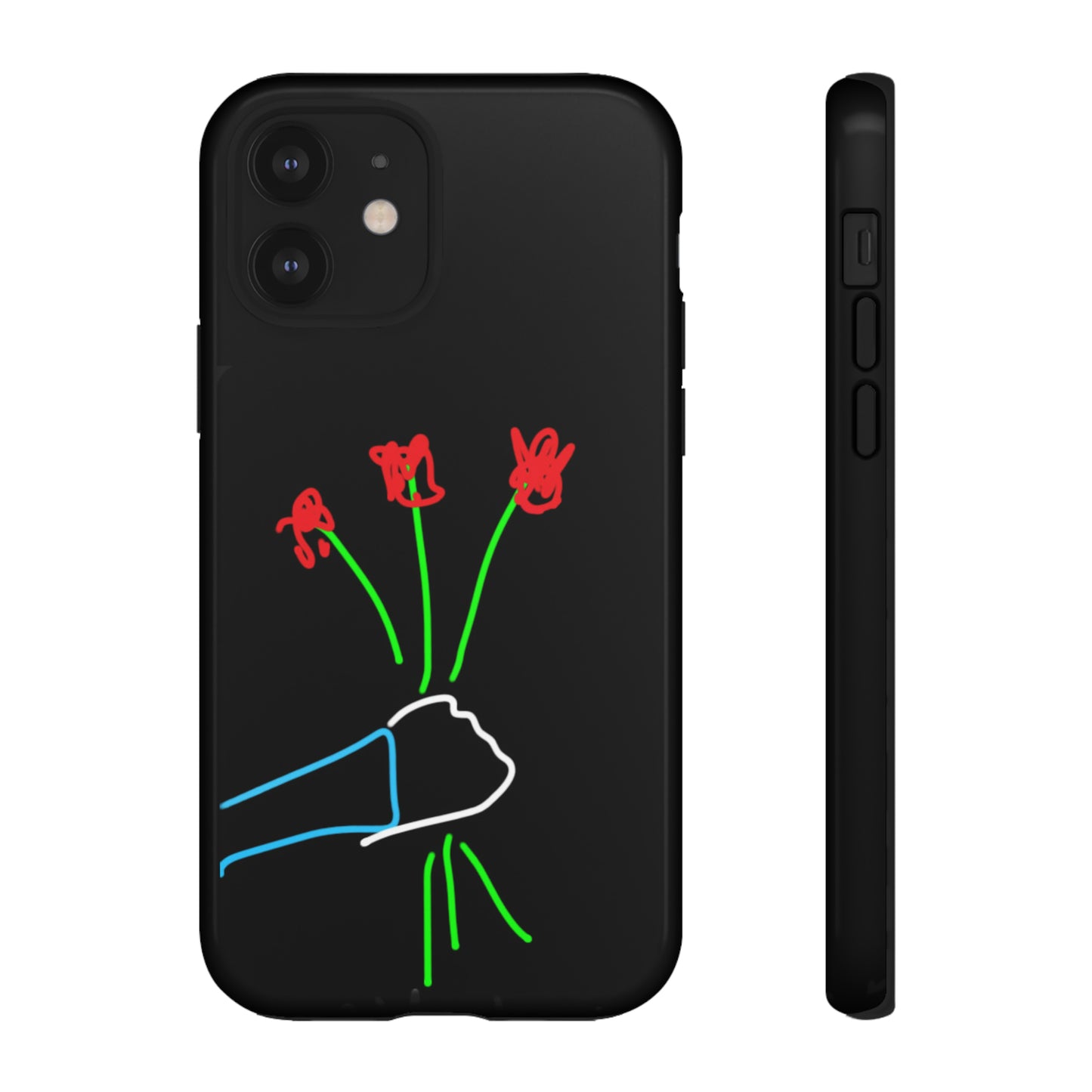 3 Red Flowers- Tough Cases- 46 Phone Styles