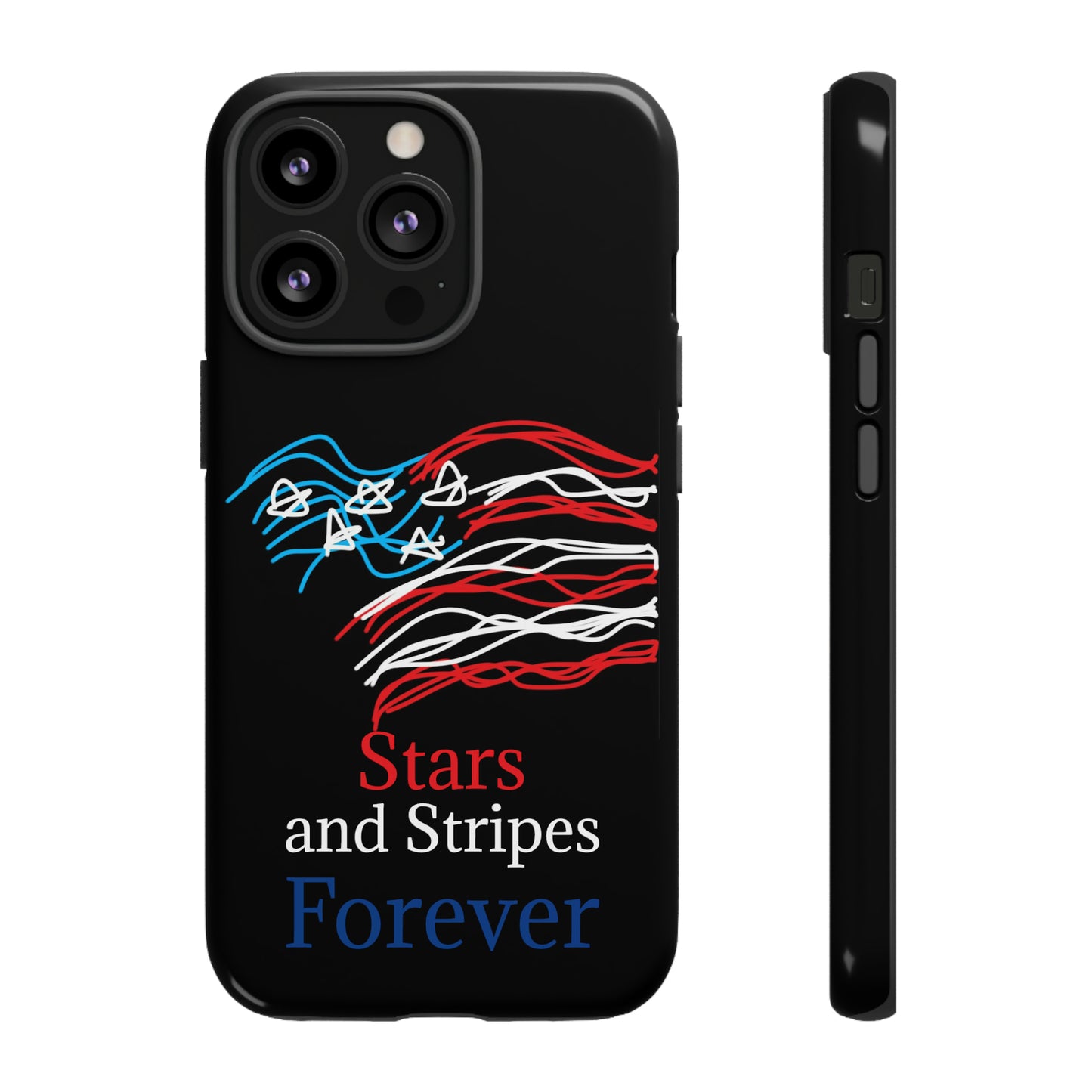July 4th- Old Glory- Tough Cases- fits 46 styles of phones