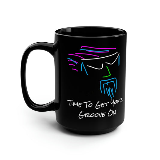 Funhead/Funkhead- Black Mug, 15oz- Large