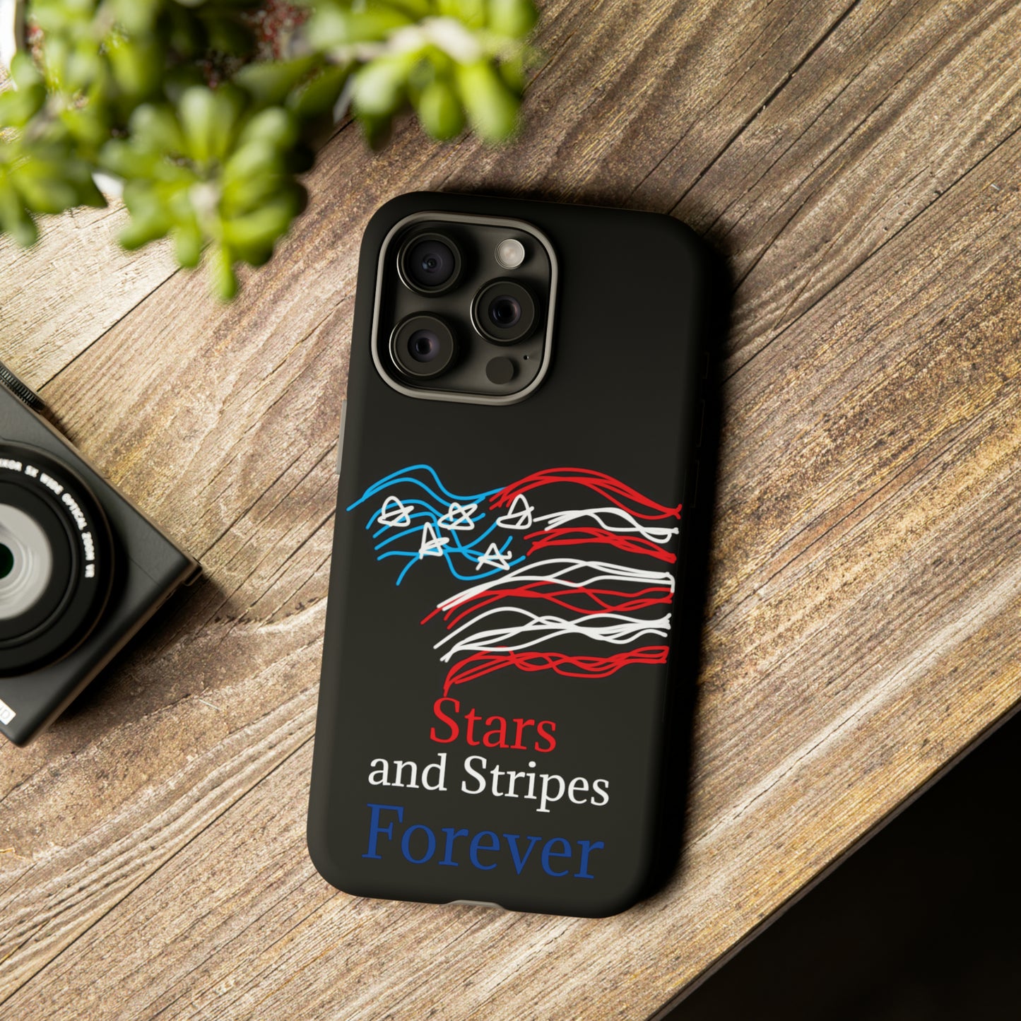 July 4th- Old Glory- Tough Cases- fits 46 styles of phones