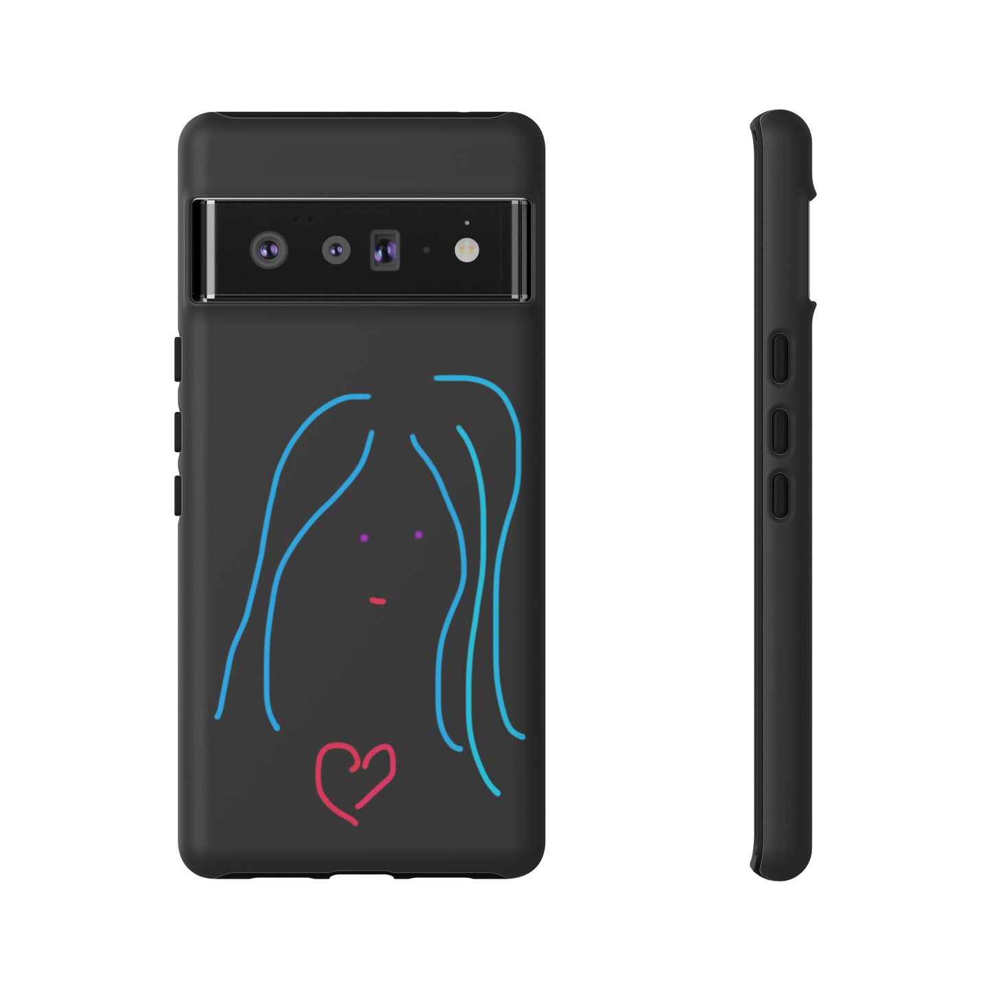 Heart Girl- Tough Cases- 46 Phone Styles