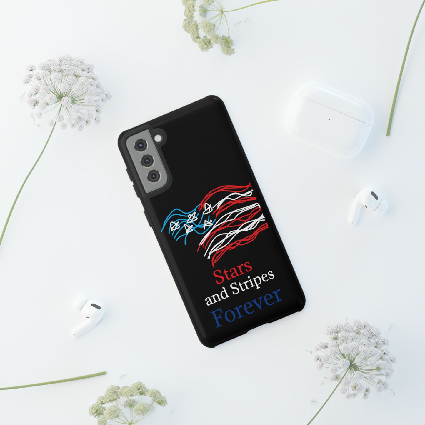 July 4th- Old Glory- Tough Cases- fits 46 styles of phones