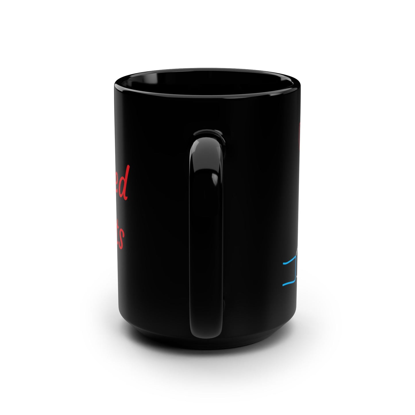 Tangled Hearts- Black Mug, 15oz- Large