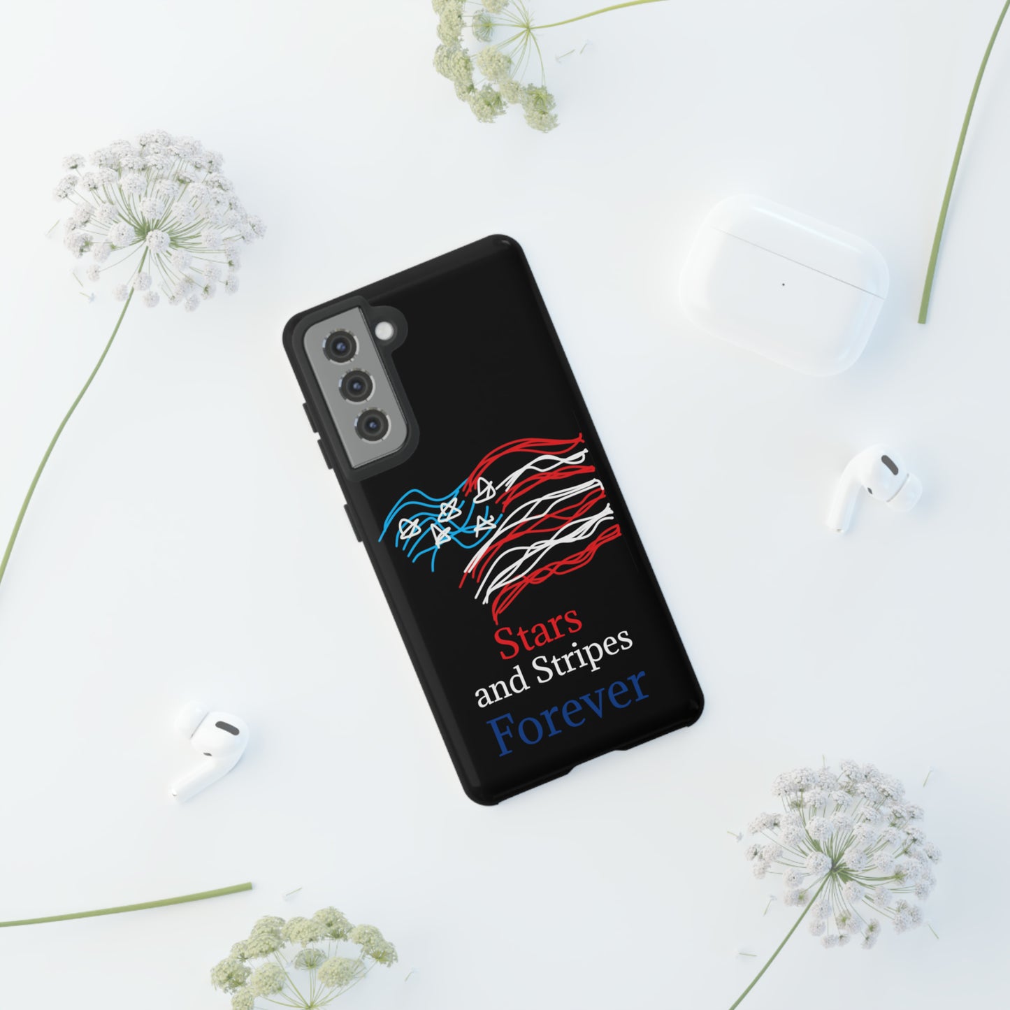 July 4th- Old Glory- Tough Cases- fits 46 styles of phones