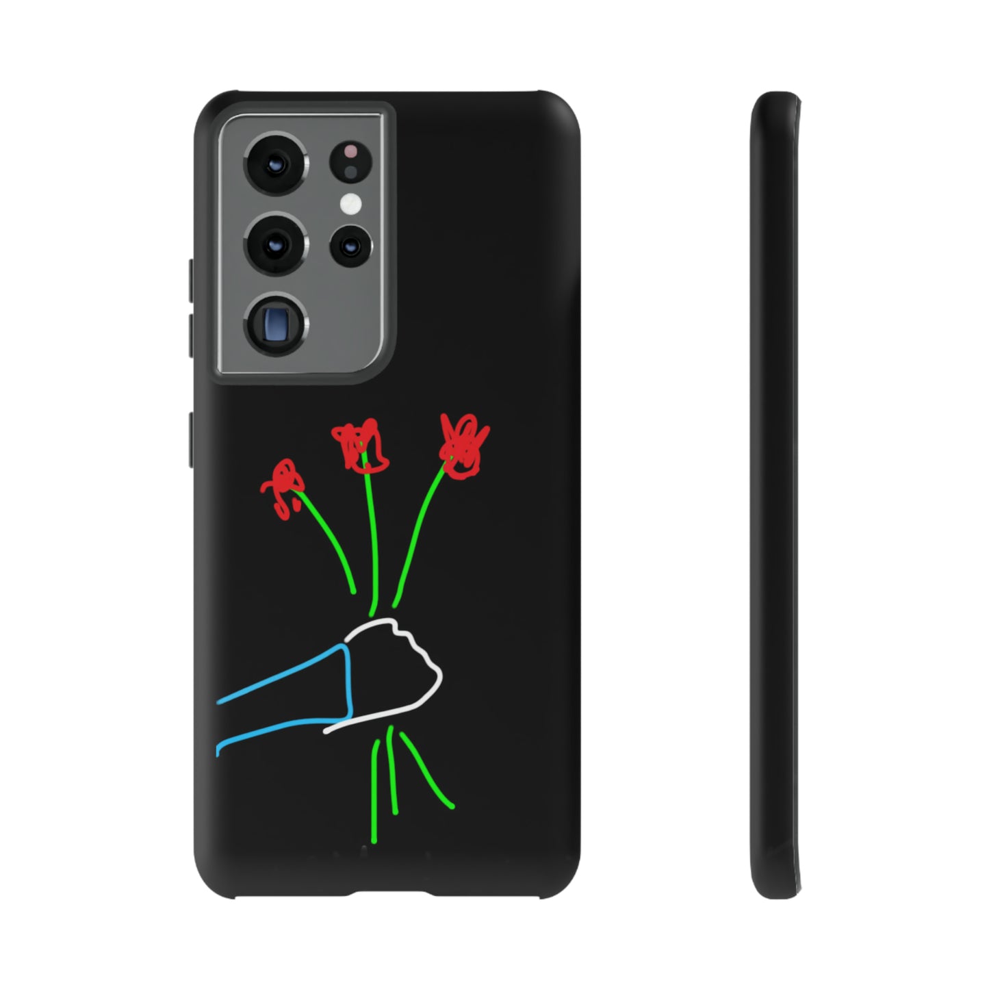 3 Red Flowers- Tough Cases- 46 Phone Styles