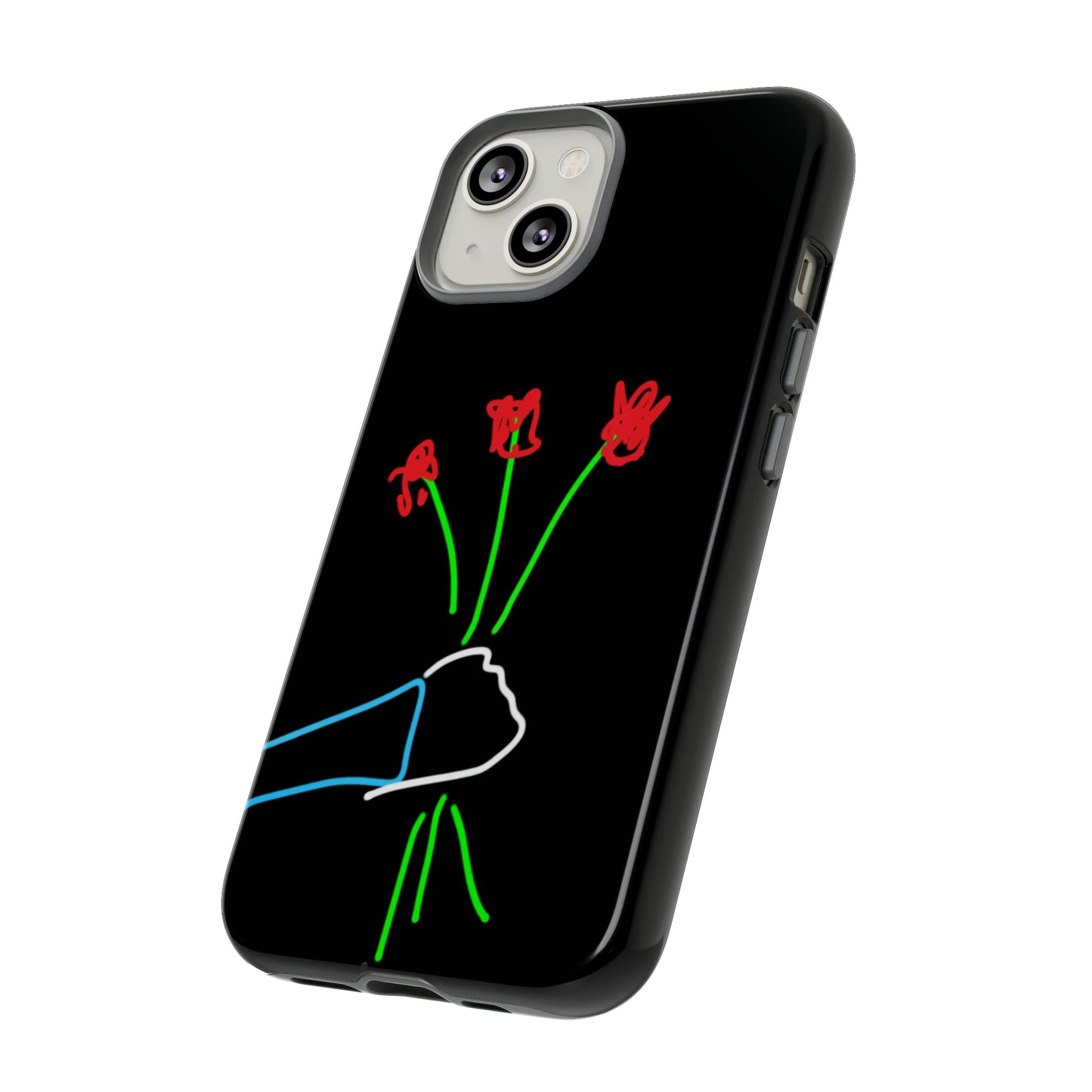 3 Red Flowers- Tough Cases- 46 Phone Styles