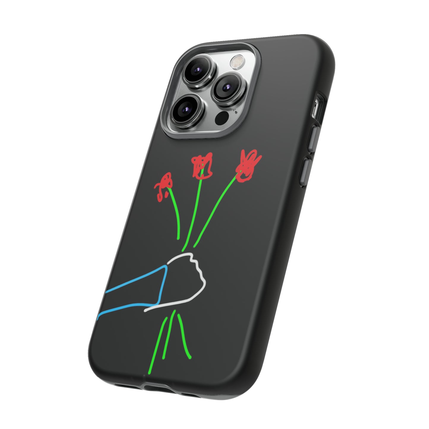3 Red Flowers- Tough Cases- 46 Phone Styles