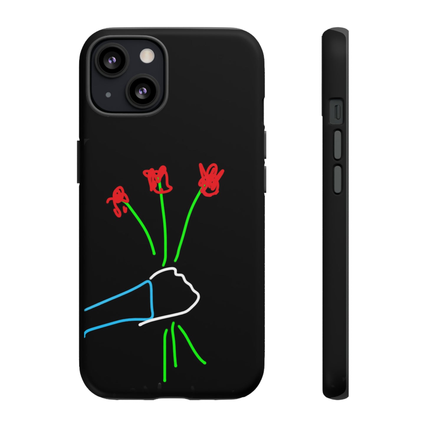 3 Red Flowers- Tough Cases- 46 Phone Styles